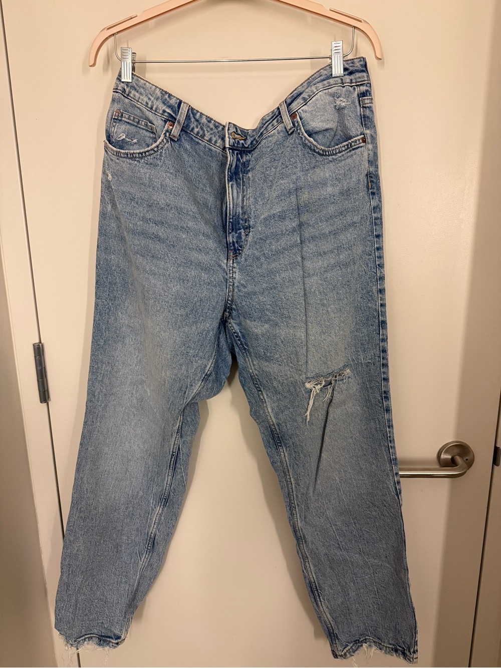 H&M high waist vintage straight denim size 18